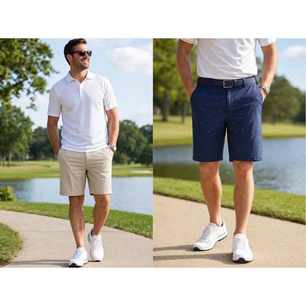 Walter Hagen Men’s Golf Shorts Lot of 4 Size 35 Performance Casual Athletic